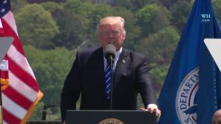President Trump Gives Remarks at the United States Coast Guard Academy Commencement Ceremony