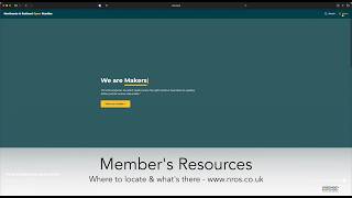NROS website - How to find the Member Resources