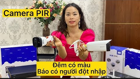 Camera kbvision pir kx—2003c báo trộm chính xác phân biệt người và động vật,ko báo giả có đèn&còi hú