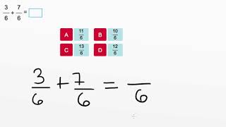 AdaptedMind Math - Add and Subtract Fractions, Question #2