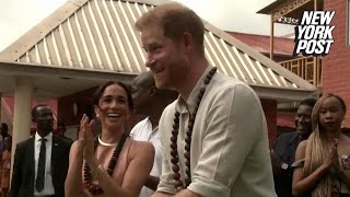 Meghan Markle, Prince Harry all smiles in Nigeria after secretly reuniting at Heathrow Airport