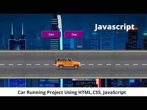 Car Running Project Using HTML,CSS, JavaScript || জাভাস্ক্রিপ্ট প্রজেক্ট #Free_UniCode #Js 2021
