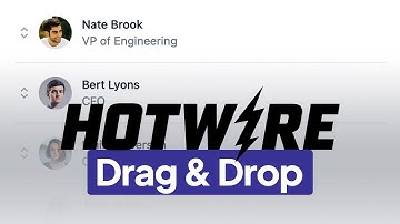 Create a drag and drop sortable list using Hotwire