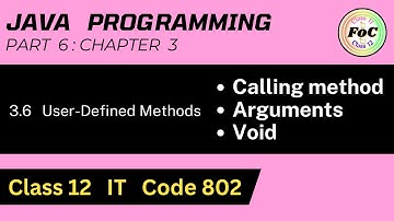 Class 12 | Information Technology (IT Code 802) | Unit 3: Java Programming Part 6 - By Akshita Yadav