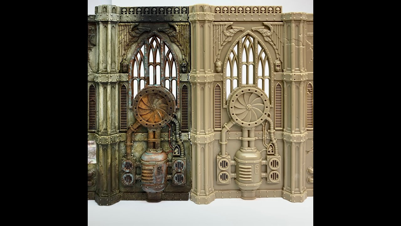 [DEU] Let's Paint: Sector Imperialis | Warhammer Terrain | Grim Dark | Streaking Grime