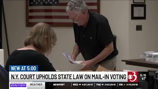 New York's mail-in voting law upheld by state's top court