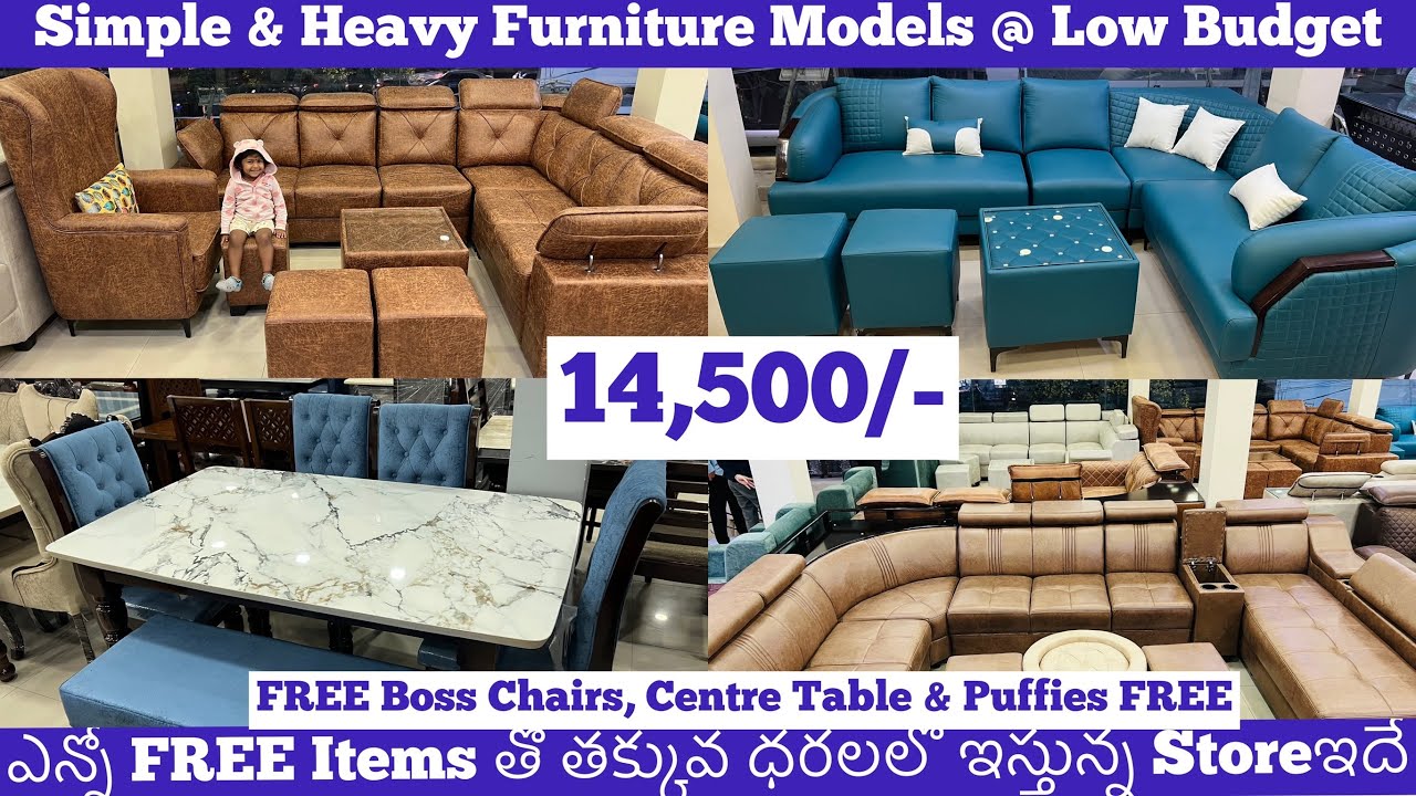 Simple Heavy Furniture Items Designs Low Budget, Sofa SetsCotsBeds
