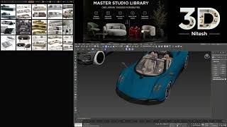 3D Nitesh Master Studio | 3D Models Library for Interior Designers