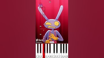 Jax PINK meme (@fash) The Amazing Digital Circus Animation - Octave Piano Tutorial
