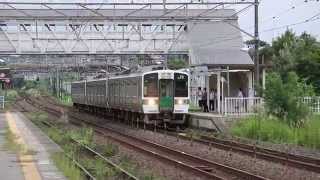 719系「1153Ｍ」、ＥＨ500 9「858レ」日和田駅離合20150905