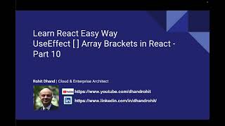 useEffect Hook with Array brackets Option Part - 10