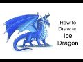 How to Draw an Ice Dragon | Colored Pencil Tutorial