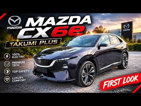 NEW Mazda CX 6e Takumi Plus Review: Premium Luxury or Tech Overload?  #mazda #mazddaex6e #ev #suv