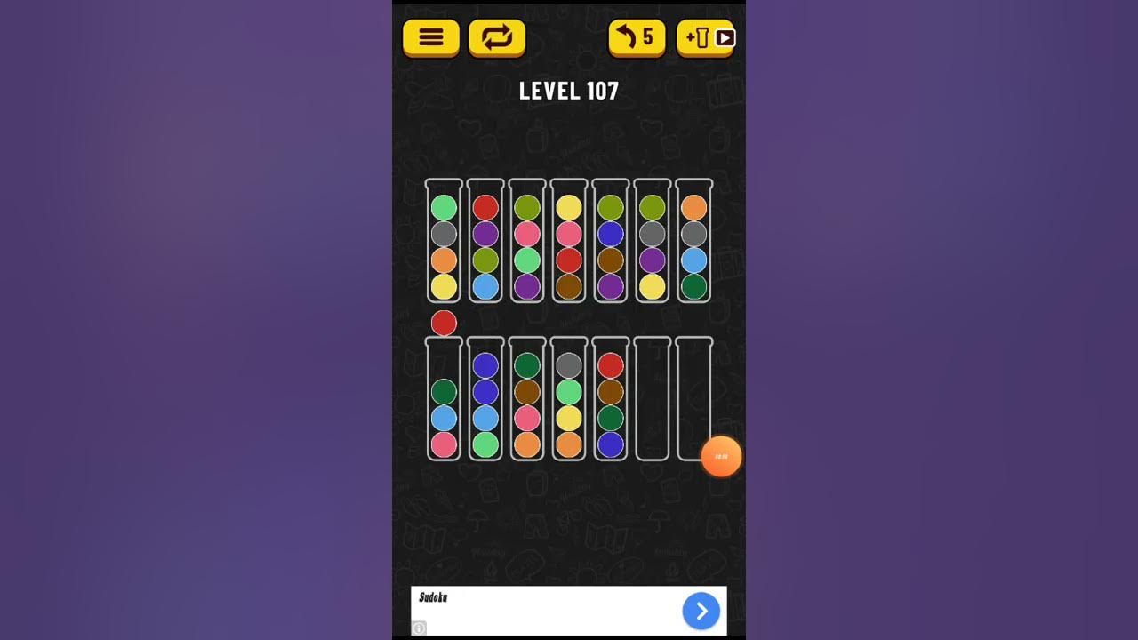 Как пройти 107. Ball sort puzzle прохождение. прохождение игры ball. ball sort 107 уровень как пройти.