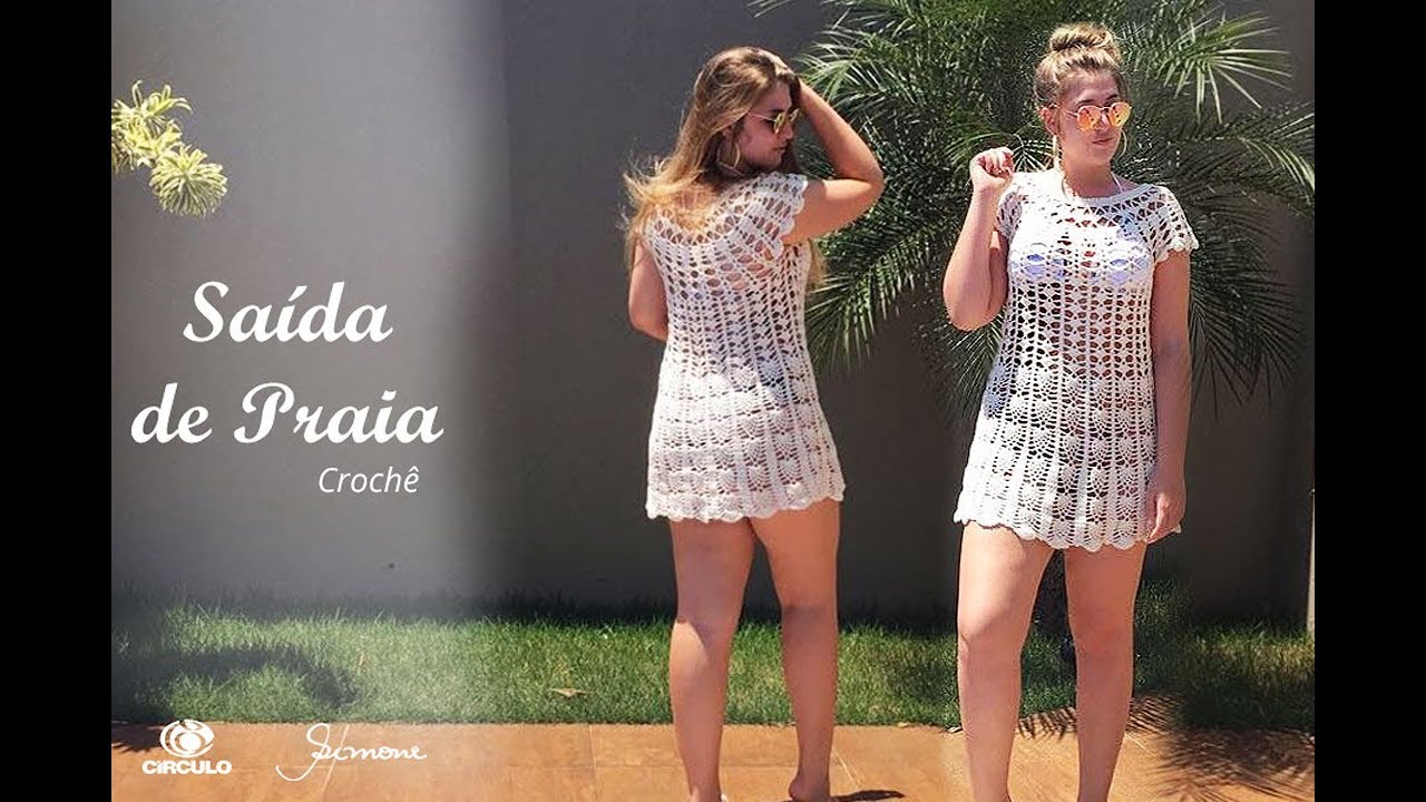 passo a passo saida de praia de croche
