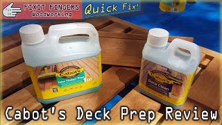 Review & Use Of Cabots New Timber Prep & Deck Clean Merbau Tannin Treatment