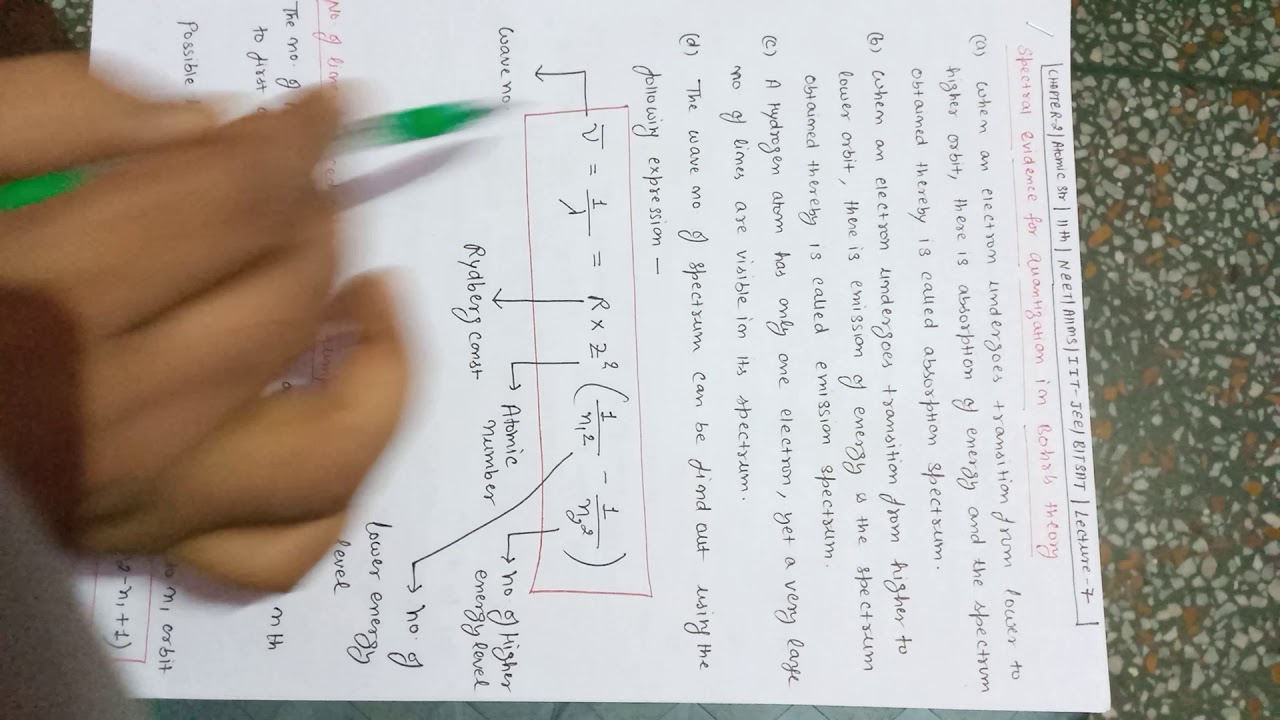 Atomic structure for class 11th/NEET/IIT-JEE/AIIMS/BITSAT (part-9)