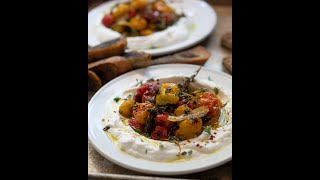 Charred Tomatoes with Cold Yogurt. This is INSANE!
