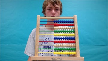 How to use a 100 bead abacus-Single Digit Example 1