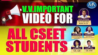 Must watch for all CSEET Students | Free test series as per ICSI pattern | Guidance by all Faculties