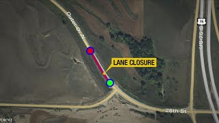 Upcoming lane closure