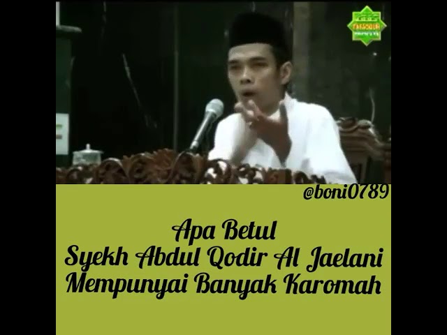 H. Ustadz Abdul Somad Lc,MA - syekh abdul qadir al jaelani mempunyai banyak karomah class=