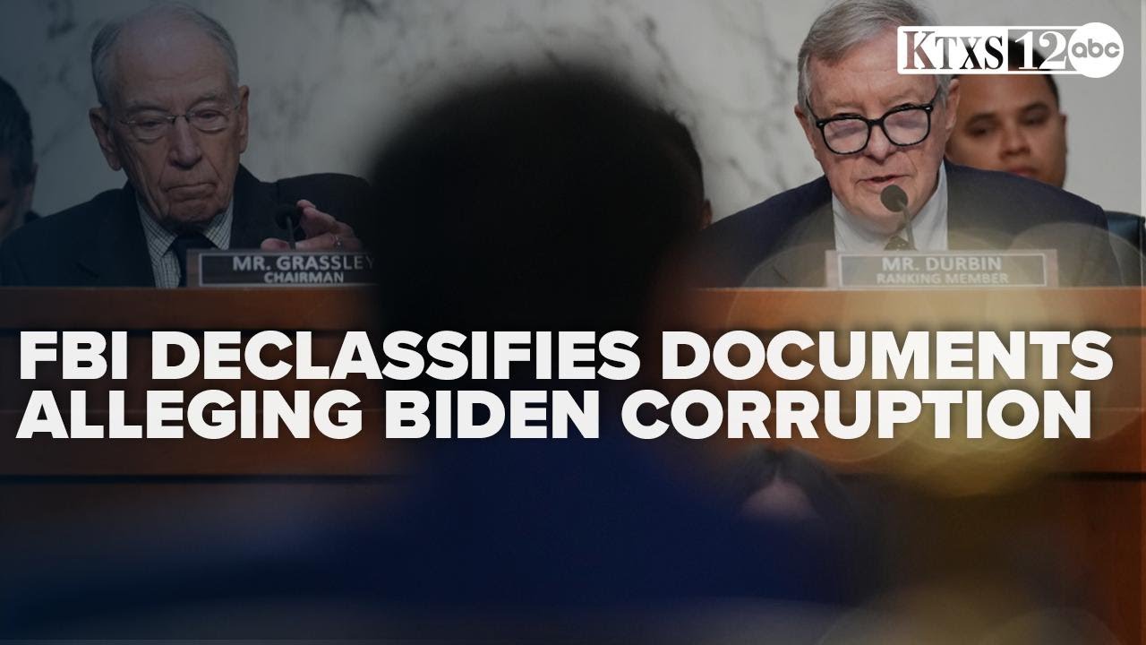 FBI declassifies more documents alleging corruption by Joe Biden