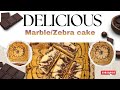 Marble/Zebra cake@Jenislittleworld #cake#christmas#season#marblecake#zebracake 