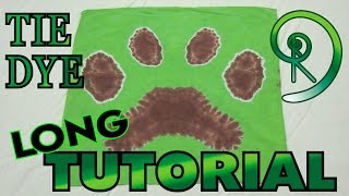 How to Tie Dye a Dog Paw [Long Tutorial] #72