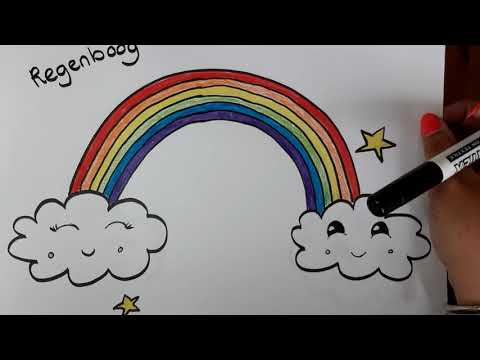 Teken mee met juf Lisa: Regenboog