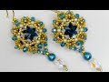 Earrings with 16 mm rivolis