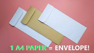 How to Make a Long Envelope with A4 Paper | Easy DIY Envelope