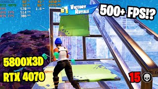 5800X3D | RTX 4070 | Fortnite Solo Ranked Benchmark ( Performance Mode)