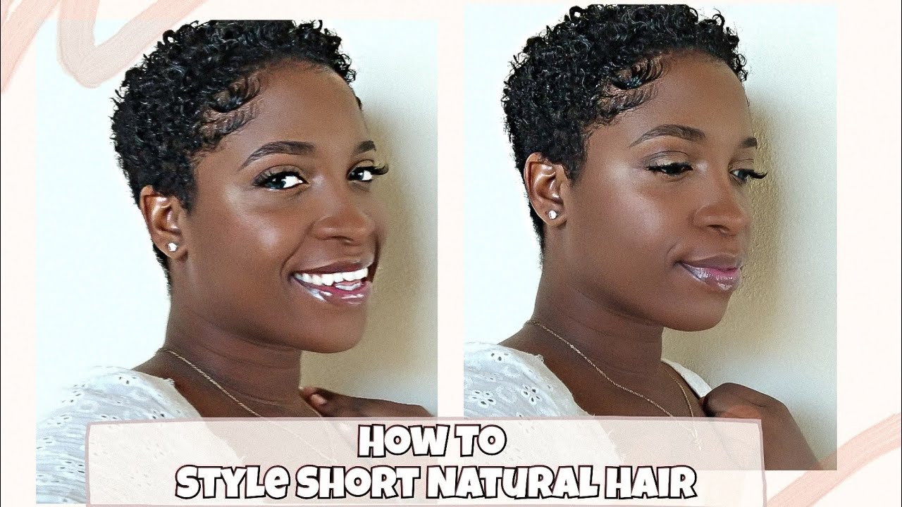 How To Style Short Natural Hair *3B 3C*| Short Natural Hair Styles| Define Curls  Short Natural Hair - Youtube