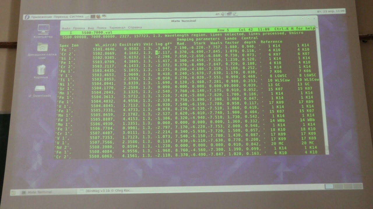 Пахомов Ю. В. - Практические вопросы звездной спектроскопии - 13. Анализ звездных спектров в BinMag