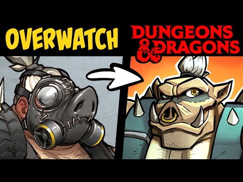 What if OVERWATCH HEROES were in Dungeons & Dragons 4 (Stories and Speedpaint)