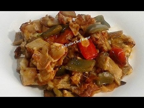 Alambrederes Con Queso Y Championes Receta Fcil