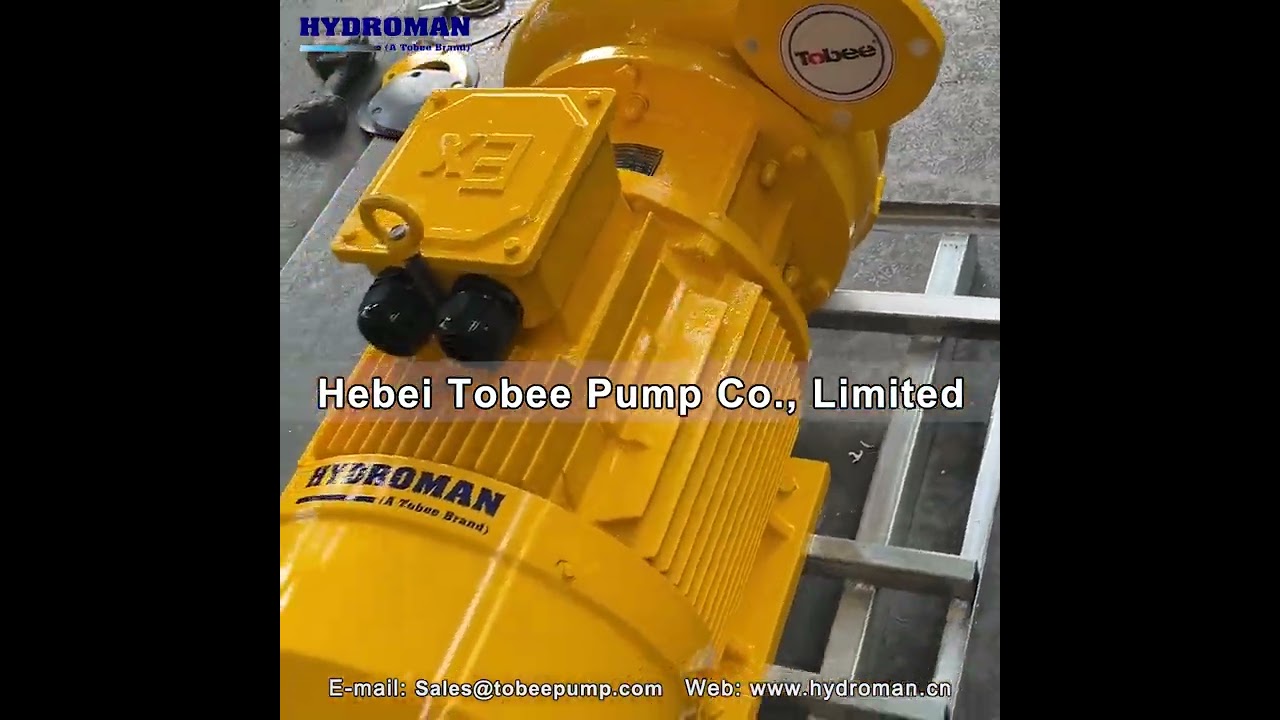 Hydroman® Electrical Slurry Pumps for Abrasive Drain Water in Tunnelling  