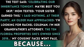 My Sister's Inheritance Celebration Said Stay Away — Then Grandpa's Lawyer Arrived Looking For Me