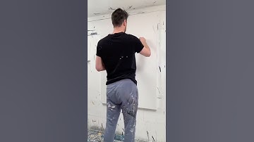 Time lapse painting video of a 100x150cm lion.