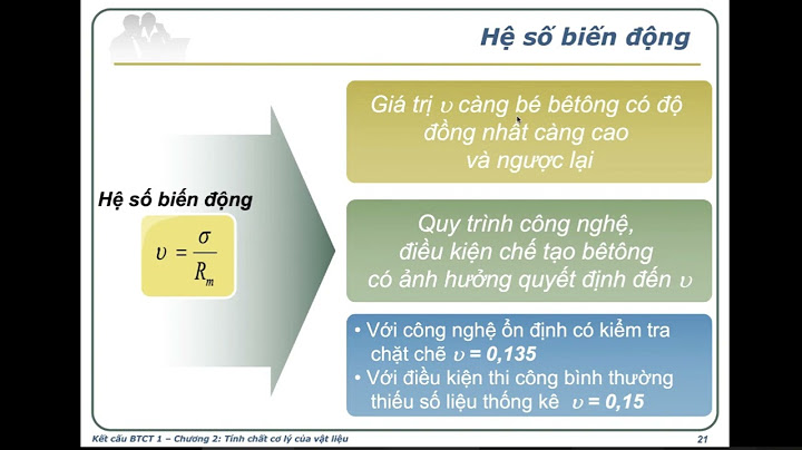 Các phương pháp đánh giá cường độ be tông