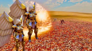 5 ANGELS VS 2 MILLION GOBLIN WARRIOR UEBS 2 Ultimate Epic Battle Simulator 2