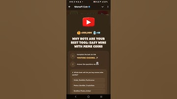 Why Bots Are Your  Best Tool; Easy Wins with Meme Coins || Meme Fi Question Code Answer..