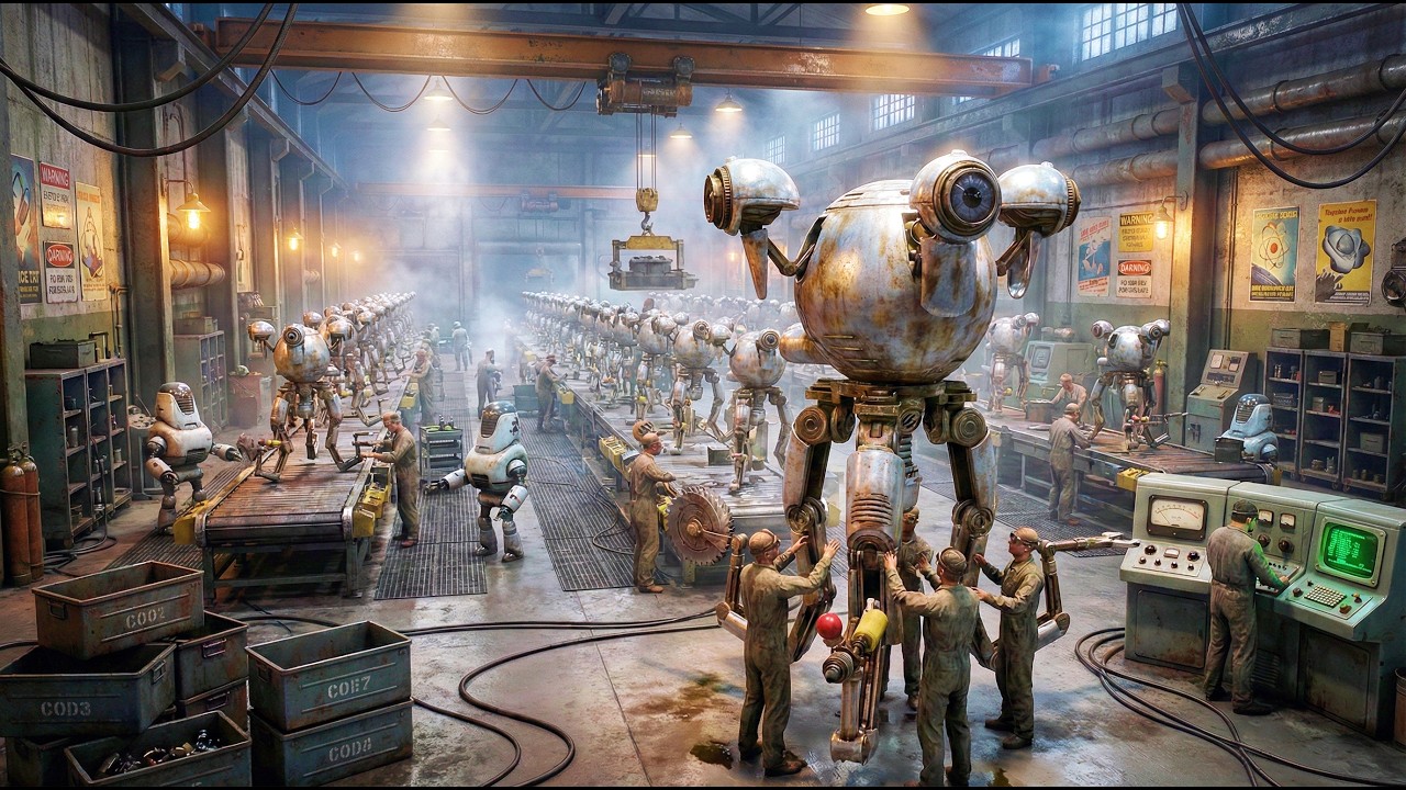 Inside the FALLOUT Miss Nanny Factory (2077): How General Atomics Built a Domestic Helper Bot