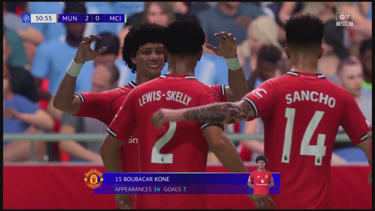 FIFA STORY PT 8 | UCL FINAL MAN UNITED  VS MAN CITY