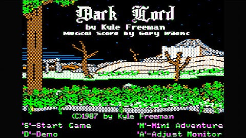 Dark Lord easy version walkthrough/longplay (Apple II - Datasoft)