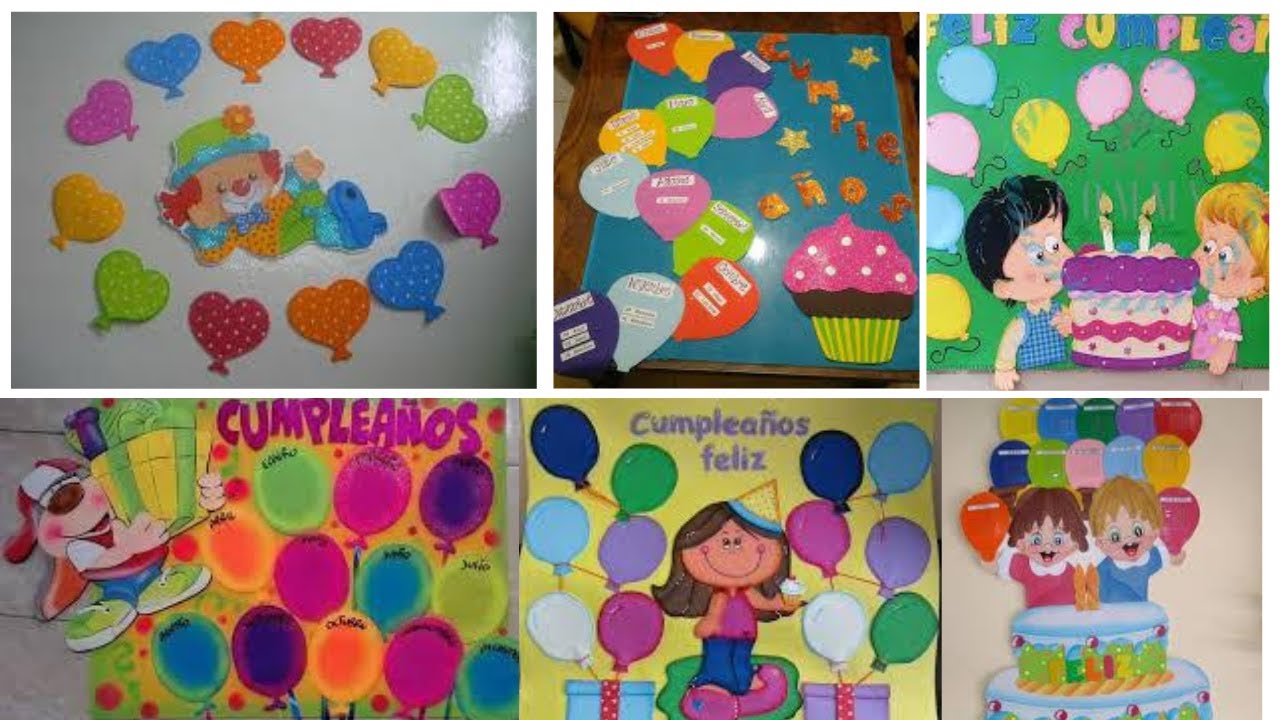 38 IDEAS DE MURALES DE CUMPLEAÑOS CUMPLEAÑEROS DEL MES IDEAS
