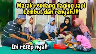 Download lagu Cooking beef rendang, this recipe keeps the meat tender