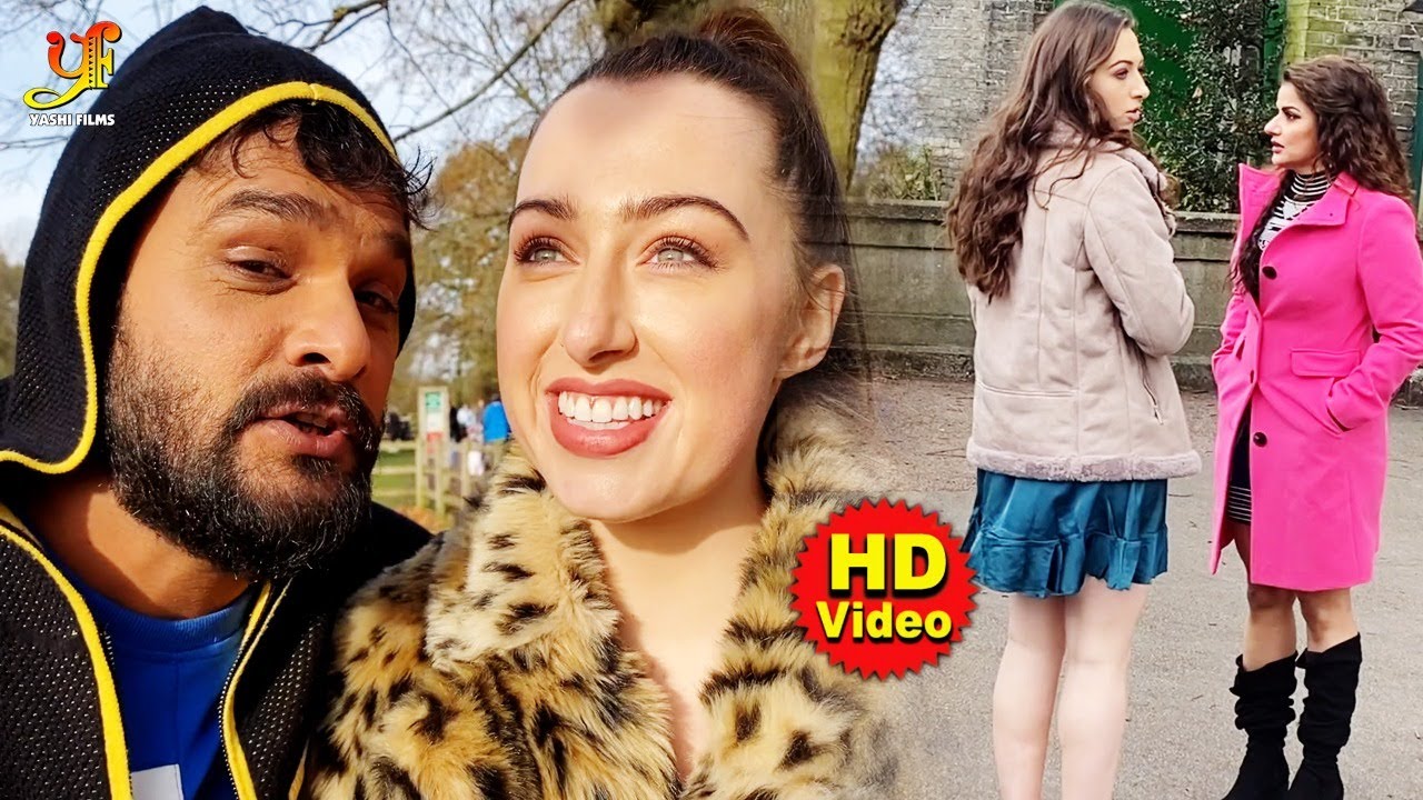 Khesari Lal Yadav  Grace Rhodes  Funny video  London  Shooting On Location