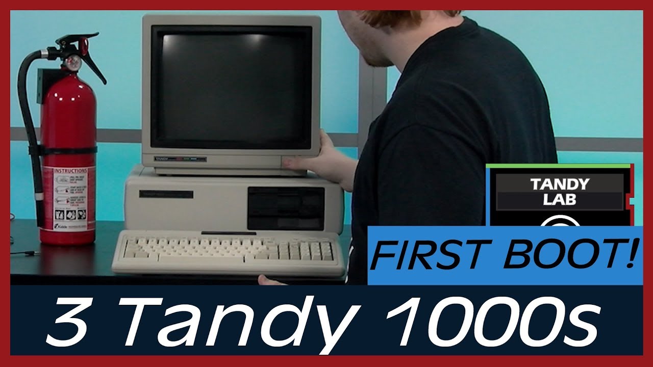 Tandy 1000 First Boot 